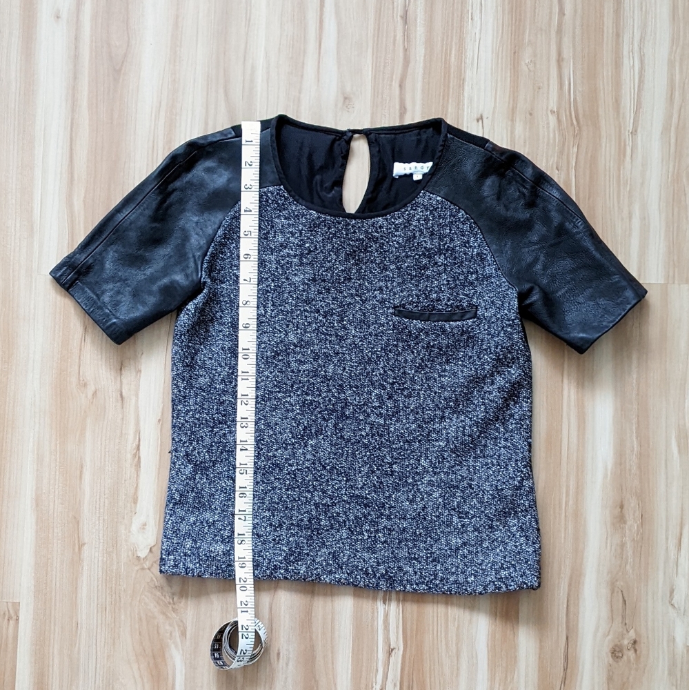 Sandro Leather Top
